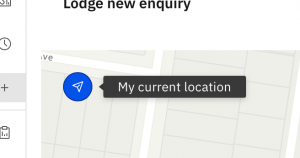Use current location icon