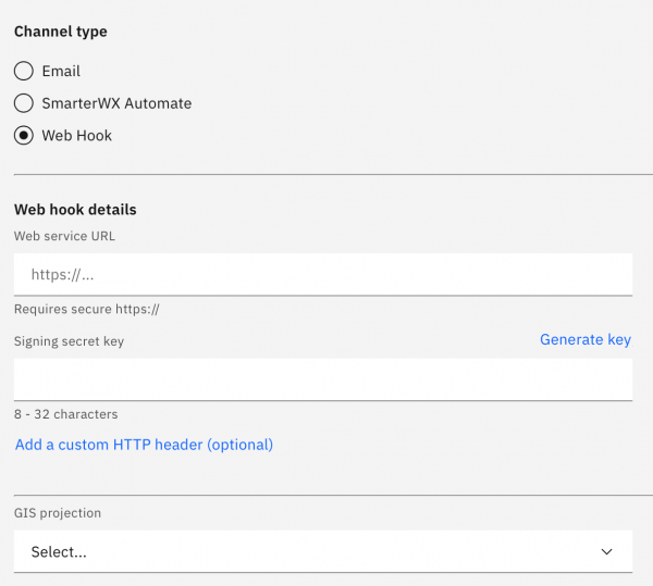 Email referral channel settings